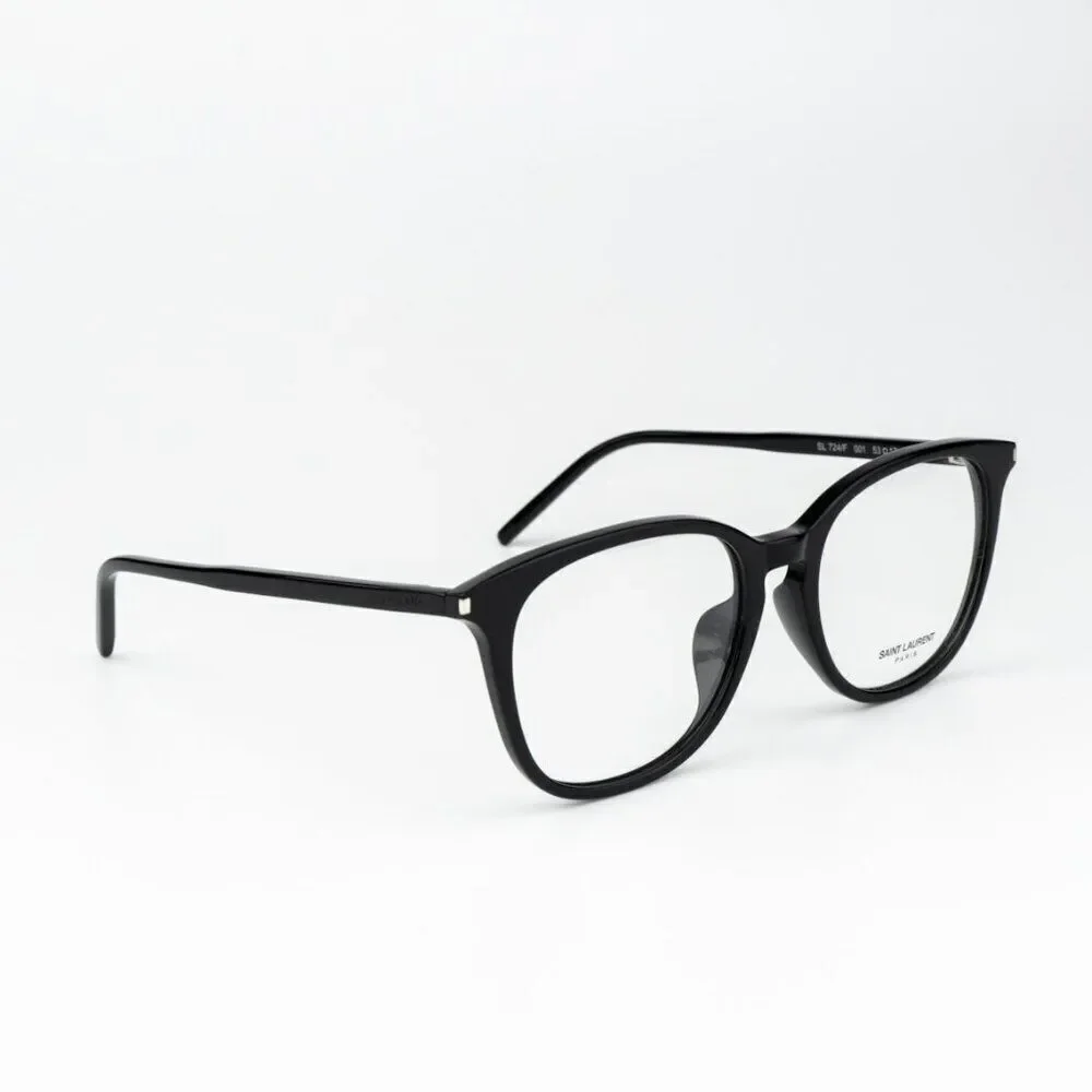 SALE! NEW Saint Laurent SL724/F 001 Black Oval Women Eyeglasses